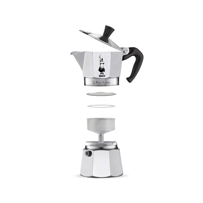 Μπρίκι Espresso Bialetti Moka Express 0.2 L Aluminium,Black