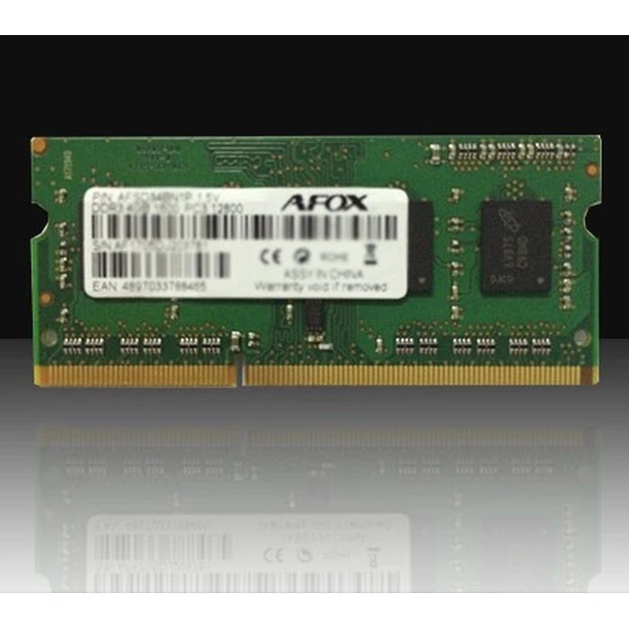 Μνήμη RAM Φορητού DDR3 8GB AFOX SO-DIMM 1333 MHz LV 1,35V
