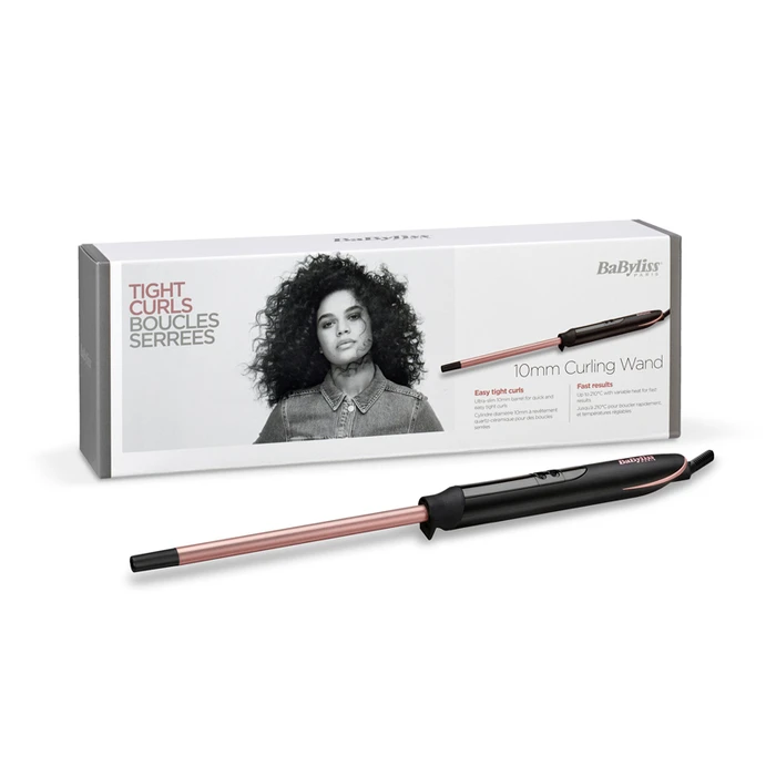 Ψαλίδι Μαλλιών BaByliss Tight Curls Curling wand Warm Black, Copper 2.5 m