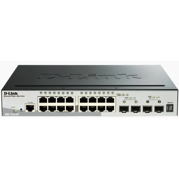 Network Switch D-Link DGS-1510-20 Managed L3 (10/100/1000) Black