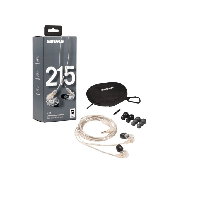 Ακουστικά Ψείρες Shure SE215 Pro Wired In-ear Stage/Studio Transparent