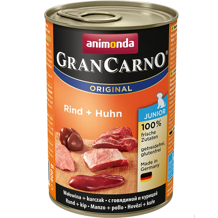 Υγρή Τροφή Σκύλων Animonda GranCarno Original Beef, Chicken Junior 400 g