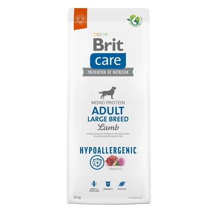 Ξηρά Τροφή Σκύλων Brit Care Hypoallergenic Adult Large Breed Lamb 12 kg