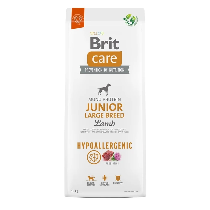 Ξηρά Τροφή Σκύλων Brit Care Hypoallergenic Junior Large Breed Lamb 12 kg