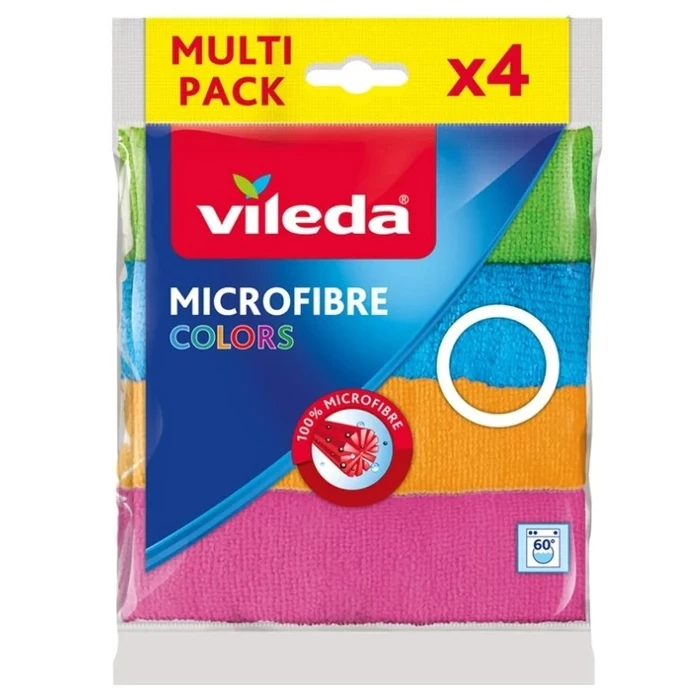 Πανάκια Καθαρισμού Microfiber Vileda Col 155717 4 pcs