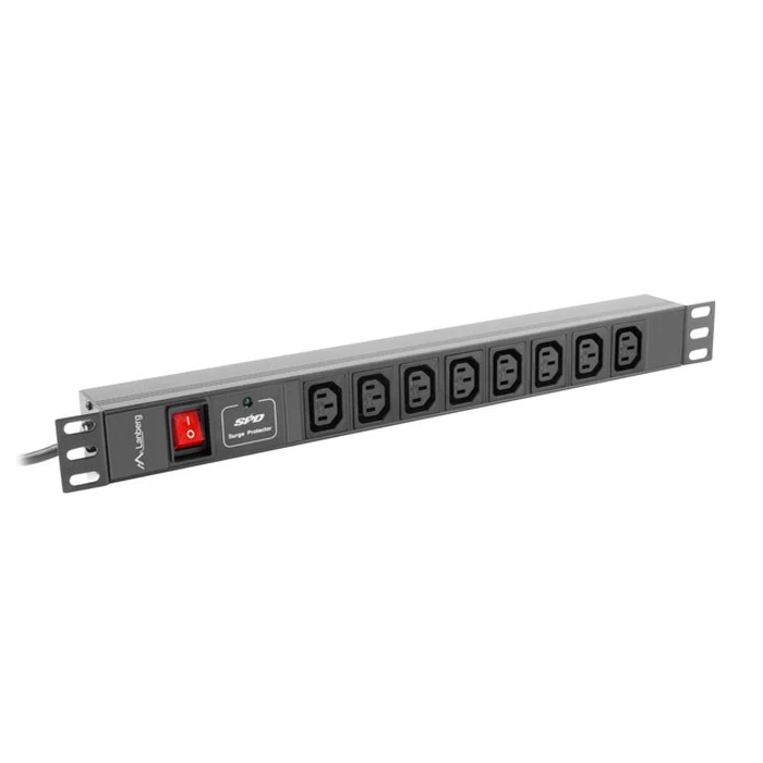Πολύπριζο Rack Lanberg PDU RACK (1U, 16A, 8X IEC C13)
