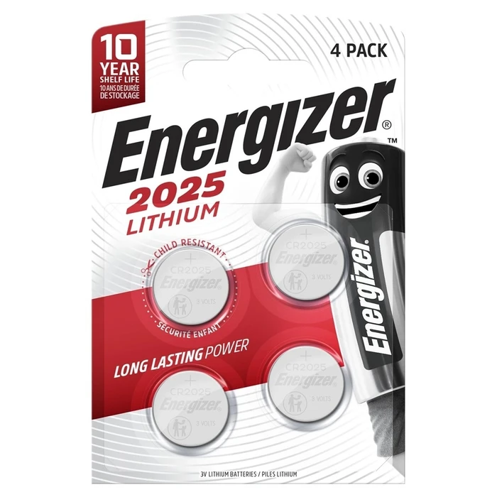 Μπαταρίες Ρολογιών Energizer CR2025 4 PIECES