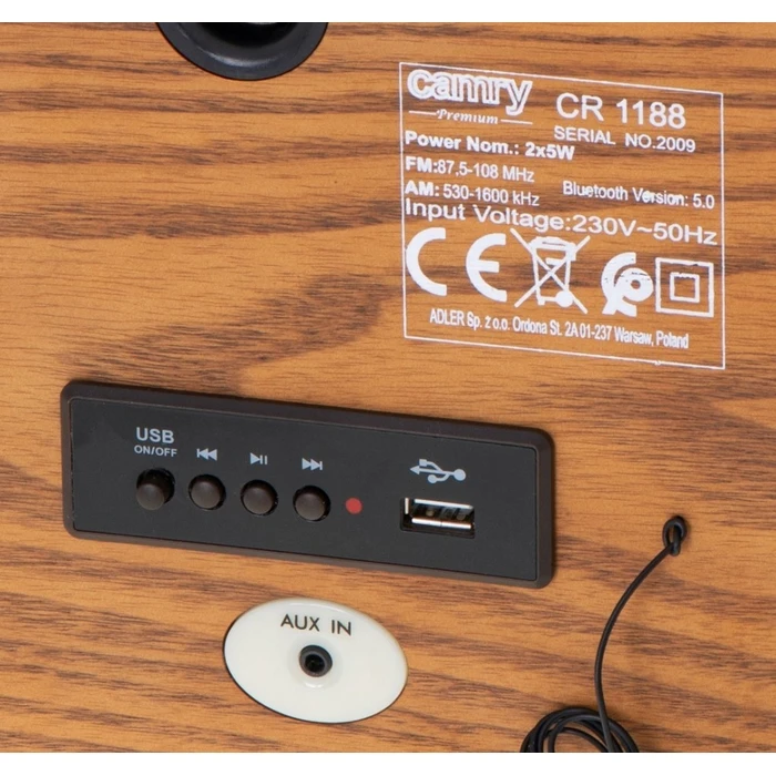 Ραδιόφωνο Ρετρό Camry CR 1188