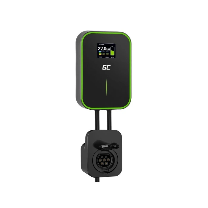 Σταθμός Φόρτισης Αυτοκινήτων Green Cell WALLBOX EV 22KW with SOCKET & RFID