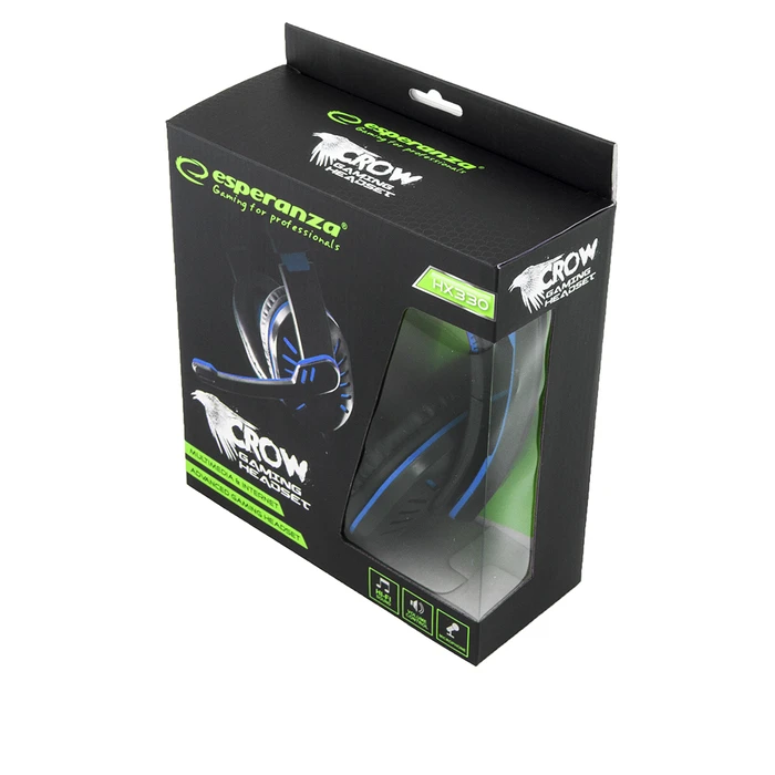 Gaming Headset Esperanza EGH330B Black, Blue