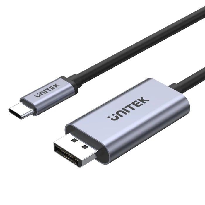 Αντάπτορας UNITEK V1409A cable gender changer USB-C DisplayPort Black, Grey
