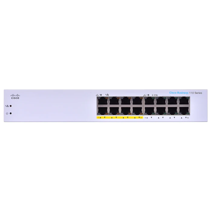 Network Switch Cisco CBS110 Unmanaged L2 Gigabit Ethernet (10/100/1000) (PoE) 1U Grey