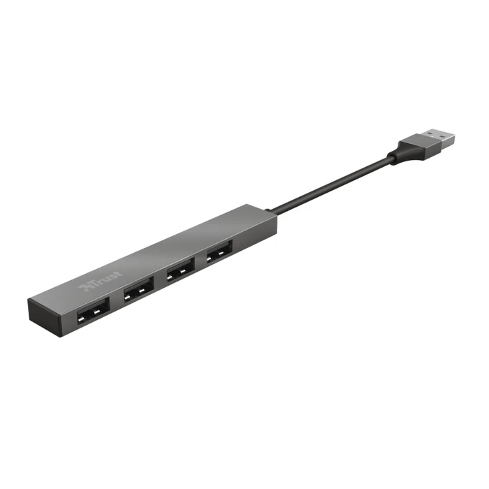 USB Hub Trust Halyx 2.0 480 Mbit/s Aluminium