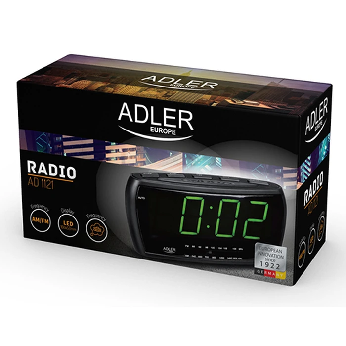 Ραδιορολόι Adler AD 1121 Analog & Digital Black