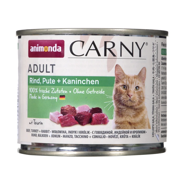 Υγρή Τροφή Γάτας Animonda Carny Adult Beef, Turkey and Rabbit 200 g
