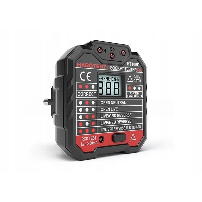 Tester Καλωδίων Socket with digital display Habotest HT106D