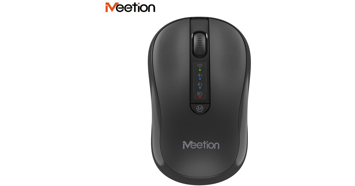 Meetion Mouse Wireless Office MT-BTM185R Bluetooth 2.4G Rechargeable ...