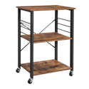 VASAGLE Kitchen Trolley 3 Shelves 60 x 40 x 89 cm KKS60XV1