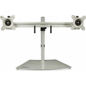 StarTech Dual Monitor Stand Horizontal for up to 24 inch Monitors Silver