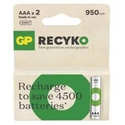 GP Batteries Μπαταρίες AAA NiMH Επαναφορτιζόμενες ReCyko 950mAh