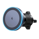 UGREEN Βάση αυτοκινήτου με ασύρματη φόρτιση Magnetic car holder with inductive charger W525 για αεραγωγό 15W μαύρη