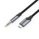 Cable VENTION Audio Micro USB Male to TRRS 3.5mm Male 2m Black