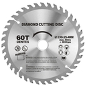 Cutting Discs SHIND Diamond Wood Cutting Disc for Angle Grinders 230mm Z60