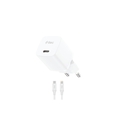 TTEC SmartCharger Φορτιστής Ταξιδίου 20W PD GAN USB-C Lightning Cable 150cm White