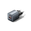 Vention Φορτιστής GaN 2 Θυρών USB C A 30W 18W EU Plug Gray FEWH0 EU