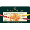 Art Supplies Faber Castell Polychromos Colour Pencils Tin of 12