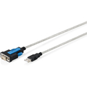 USB 2 0 to RS232 Adapter Cable 1 8 m Integrated FTDI Chipset Digitus