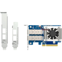 QNAP Network Card Dual Port SFP Plus 10GbE Expansion Card Low Profile Form Factor PCIe Gen3