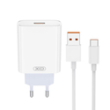 Default XO L164 Universal Charger 120W with USB-A and Detachable USB-A to USB-C Cable White