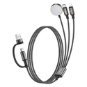 XO USB Cable High Speed A and Type C Male to Lightning USB Type C and Magnetic Charger 120m Black