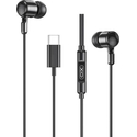 Headphones XO EP84 BLACK COLOR USB-C In-Ear with Microphone Black