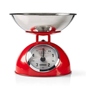 Kitchen Scales Melissa Analog Kitchen Scale Retro Red Metal
