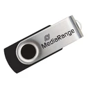 USB Flash 4GB MediaRange USB 2.0 (Black/Silver) (MR907)