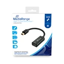 Αντάπτορας HDMI MediaRange to Mini DisplayPort converter, gold-plated, 15cm, black