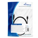 Καλώδιο USB MediaRange 2.0 to mini USB 2.0 B plug, 1.8m, black (MRCS188)
