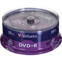 DVD+R Verbatim 1x25 4,7GB 16x Speed Matt Silver