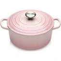 Le Creuset Signature Κατσαρόλα Στρογγυλή Χυτοσίδηρος 20 cm - Shell Pink (2.4 L)
