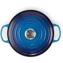 Le Creuset Signature Γάστρα Μαντεμένια με Καπάκι 24 cm Azure