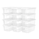 Songmics σετ Αποθηκευτικά Κουτιά 12 τμχ  (LSP12WT) (SNGLSP12WT)