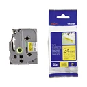 Ταινία Ετικετογράφου Brother TZE-S651  Black on Yellow Strong Adhesive, 24mm wide