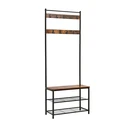 Μεταλλικό ΈπΌπλο Εισόδου Vasagle 3 Ράφια και 9 Κρεμάστρες 70 x 175 x 32 cm