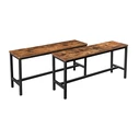 Vasagle Σετ Μεταλλικοί Πάγκοι Τραπεζαρίας 108 x 32.5 x 50 cm 2 τμχ (KTB33X) (VASKTB33X)