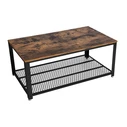 Vasagle Μεταλλικό Τραπέζι Σαλονιού 106.2 x 60.2 x 45 cm Χρώματος Μαύρο (LCT61X) (VASLCT61X)