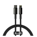 Καλώδιο USB Baseus Type-C - Lightning Tungsten Gold Fast charging PD 20W 1m Black (CATLWJ-01)