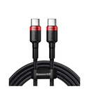 Καλώδιο USB Baseus Cafule Braided 2.0 Type-C male - Type-C male Κόκκινο 2m (CATKLF-AL91)