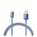 Καλώδιο USB Baseus Crystal Shine Braided USB to Lightning Μωβ 1.2m
